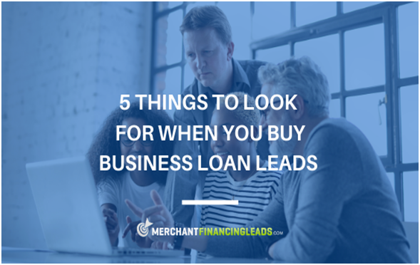 5 Things to Look for When You Buy Business Loan Leads