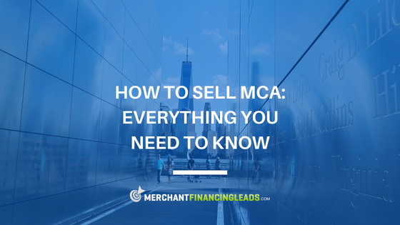 how to sell MCA
